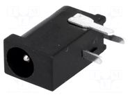 Connector: DC supply; socket; male; angled 90°; THT; 3.8/1mm; 1mm NINIGI
