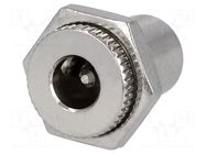 Connector: DC supply; socket; male; 3A; 12V; straight; soldering NINIGI