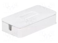 Enclosure: junction box; X: 49mm; Y: 25.5mm; Z: 11mm; ABS; white SUPERTRONIC