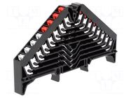 Splice terminal: rail; 8A; spring clamp; black; polycarbonate WEIDMÜLLER