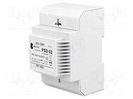 Transformer: mains; 63VA; 400VAC; 230V; Leads: terminal block; IP30 BREVE TUFVASSONS