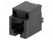 Connector: RJ9; socket; PIN: 4; with step; gold-plated; 4p4c; THT NINIGI