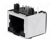 Connector: RJ45; socket; Cat: 5; shielded; 8p8c; THT; angled 90° AMPHENOL COMMUNICATIONS SOLUTIONS