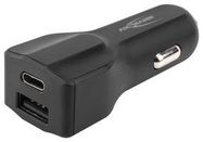 IN-CAR USB CHARGER, 12-24VDC, 20W