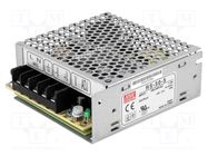 Power supply: switching; for building in,modular; 50W; 5VDC; 10A 