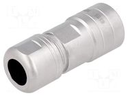 Gland; straight; size 14; metal; Plating: nickel; 10.5mm; RT360 AMPHENOL