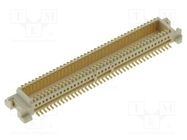 Connector: PCB to PCB; female; PIN: 80; 0.5mm; H: 3mm; gold-plated 