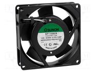 Fan: AC; axial; 115VAC; 92x92x25mm; 62m3/h(±7%); 40dBA; 2850rpm SUNON