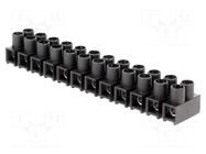 Connector: terminal block; 24A; 400V; screw terminal; black SIMET