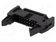 Connector: IDC; socket; male; PIN: 14; straight; THT; 2.54mm; 2x7 AMPHENOL COMMUNICATIONS SOLUTIONS