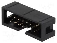 Connector: IDC; socket; male; PIN: 14; straight; THT; 2.54mm; 2x7 AMPHENOL COMMUNICATIONS SOLUTIONS