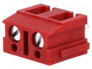 Connector: PCB terminal block; terminal; 24A; 500V; angled 90° PTR MESSTECHNIK