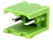 Pluggable terminal block; Contacts ph: 5mm; ways: 2; straight 