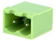 Pluggable terminal block; Contacts ph: 5mm; ways: 2; straight 