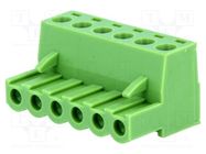 Pluggable terminal block; 5mm; ways: 6; straight; plug; female XINYA