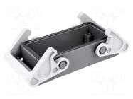 Enclosure for connectors: HDC; size 77.27; for panel mounting ILME