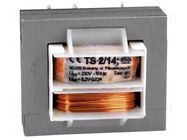 Transformer: mains; 2VA; 230VAC; 8.2V; 220mA; Leads: for PCB; IP00 INDEL