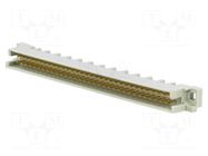 Connector: DIN 41612; socket; male; PIN: 64; straight; THT; a+b NINIGI