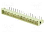 Connector: DIN 41612; socket; male; PIN: 32; angled 90°; THT NINIGI