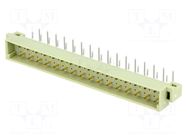 Connector: DIN 41612; socket; male; PIN: 32; angled 90°; THT NINIGI