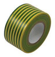 TAPE, PVC, 50MM X 33M, GREEN, YELLOW