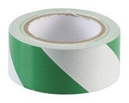 TAPE, PVC, 50MM X 33M, GREEN, WHITE