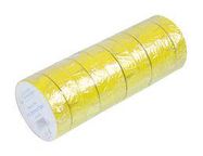 TAPE, PVC, 19MM X 33M, YELLOW, PK10