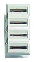 BACKPLANE CONN, RCPT, 1R/3POS, 3MM, FIT