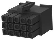 CONNECTOR HOUSING, PLUG, 15POS, 4.2MM