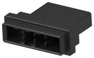 CONNECTOR HOUSING, PLUG, 4POS, 6.35MM