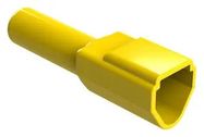 BOOT, RECEPTACLE, 3POS, YELLOW