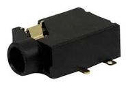 PHONE AUDIO CONN, 3.5MM R/A JACK, 3POS
