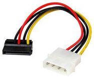 LEAD, MOLEX TO LEFT ANGLED SATA 0.15M