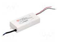 Power supply: switching; LED; 39.9W; 22÷38VDC; 1050mA; 180÷295VAC MEAN WELL