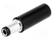Connector: DC supply; plug; female; 5A; 12V; straight; for cable CLIFF