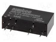 Converter: DC/DC; 1W; Uin: 4.5÷5.5V; Uout: 5VDC; Iout: 200mA; SIP7 AIMTEC