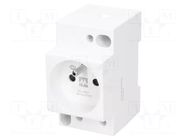 E-type socket; for DIN rail mounting; Input: L+N+PE MURRELEKTRONIK