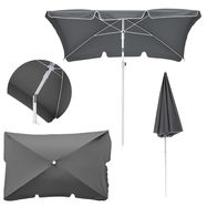 Folding Garden Umbrella Black Forest, 2m Grey, EXTRALINK
