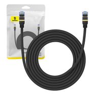 Braided network cable cat.7 Baseus Ethernet RJ45, 10Gbps, 3m (black), Baseus