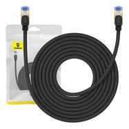 Braided network cable cat.7 Baseus Ethernet RJ45, 10Gbps, 8m (black), Baseus