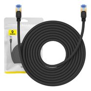 Braided network cable cat.7 Baseus Ethernet RJ45, 10Gbps, 10m (black), Baseus