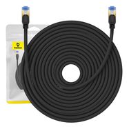 Braided network cable cat.7 Baseus Ethernet RJ45, 10Gbps, 25m (black), Baseus