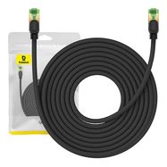 Braided network cable cat.8 Baseus Ethernet RJ45, 40Gbps, 10m (black), Baseus