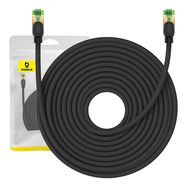 Braided network cable cat.8 Baseus Ethernet RJ45, 40Gbps, 20m (black), Baseus