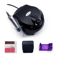 Extralink | Nail drill | black, manicure pedicure professional 65W + set of drills, EXTRALINK