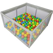 Extralink Kids | Children's playpen | steel, playground, 127x127x68cm + 30 balls, EXTRALINK