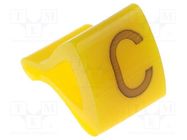 Markers; Marking: C; 1.7÷3.5mm; H: 7mm; A: 6mm; -30÷100°C; leaded 