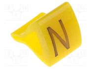 Markers; Marking: N; 1.7÷3.5mm; H: 7mm; A: 6mm; -30÷100°C; leaded KURANT