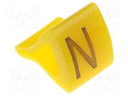 Markers; Marking: N; 1.7÷3.5mm; H: 7mm; A: 6mm; -30÷100°C; leaded 