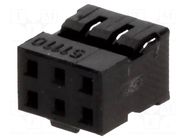 Connector: wire-wire/PCB; plug; female; PIN: 6; Milli-Grid; 2mm; 2x3 MOLEX